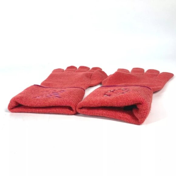 LOUIS VUITTON M70838 Gon Pop Monogram Gloves Wool / Cashmere pink/Red - Picture 4 of 10